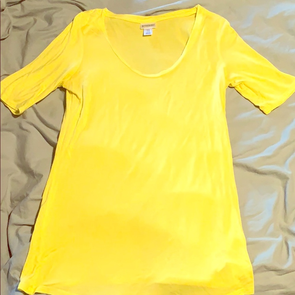 Yellow Motherhood Maternity quarter sleeve top